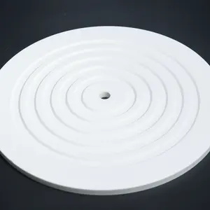 Placa redonda da alumínio 99%, alta resistência ao desgaste alumina placa cerâmica fabricante