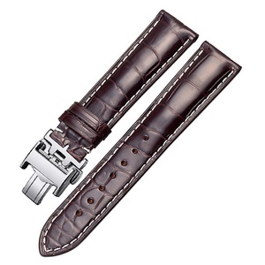 Haute qualité 15 18 <span class=keywords><strong>19</strong></span> 20 21 22 <span class=keywords><strong>mm</strong></span> véritable <span class=keywords><strong>bracelet</strong></span> de <span class=keywords><strong>montre</strong></span> en alligator pour hommes phares <span class=keywords><strong>montre</strong></span> <span class=keywords><strong>bracelet</strong></span> de <span class=keywords><strong>montre</strong></span> en cuir de crocodile - Product Image 5