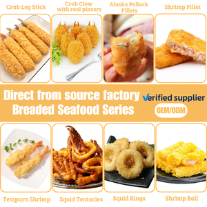 Fournisseur de l'usine Crevettes panées prêtes à frire Crevettes tempura surgelées Crevettes papillon panées - Product Image 5