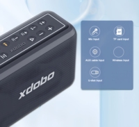 Enceinte de fête XDOBO X8 PRO avec 2 micros sans fil, 120W, entrée micro 6,5 mm, résistance à l'eau IPX5, batterie 20000 mAh, TWS, Type-C, égaliseur 3