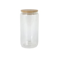Gobelet isotherme en verre à double paroi personnalisé 12oz/16oz/20oz avec paille – Écologique, unisexe, idéal pour mariages, fêtes et voyages