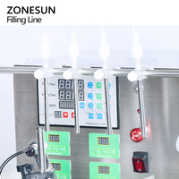 ZONESUN automatique bureau huile eau vin bouteille liquide savon pot remplissage bouchage et étiqueteuses ligne pour bouteilles rondes