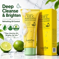 Nettoyant Visage Purifiant en Profondeur à la Mandarine Verte, Éclaircissant et Rafraîchissant, Mousse Non Desséchante
