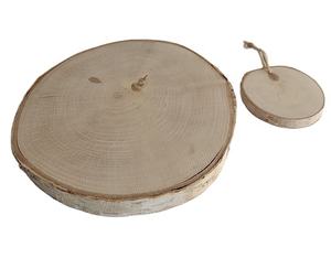 Plaques rondes en bois de bouleau avec corde de suspension pour la décoration de la maison, artisanat, ornements de Noël, vente en gros en provenance de Chine - Product Image 1