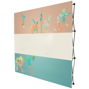 Rak <span class=keywords><strong>Display</strong></span> Kain Aluminium Portabel Magnetik Berkualitas Tinggi, Stand Fleksibel, Pencetakan Sublimasi Termal Kustom untuk Pameran Dagang - Product Image 3