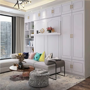 <span class=keywords><strong>Letto</strong></span> a Scomparsa Moderno Multifunzionale <span class=keywords><strong>con</strong></span> Divano, Scrivania e Soluzione Salvaspazio per Camera da <span class=keywords><strong>Letto</strong></span>, Pannello in Melamina Modulare - Product Image 6