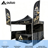 Carpa Premium de 10x10 pies con Marco de Aluminio para Ferias Comerciales, de Una Sola Capa, Oxford 420D, Plegable, para Eventos de Activación de Marca