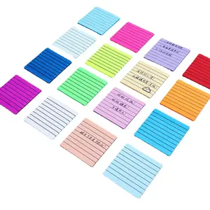 Lined Sticky Notes 3X3 Paper Note Book School Stationary Student Use Memo Pad Cartoon Message Sticky Notes