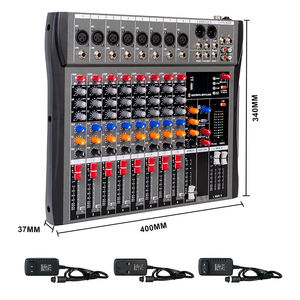 FLALWERO CT-8 Console de musique Bluetooth 8 canaux, mini mixeur DJ USB - Prix de gros avantageux - Product Image 4