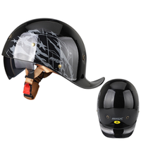 Casque modulaire ouvert ABS neuf avec doublure en mousse, design rétro cruiser – Offre spéciale