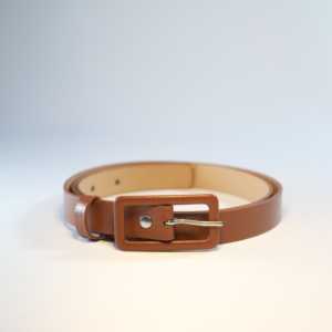 Cinturón de Cuero Marrón para Mujer con Hebilla Rectangular, Estilo Casual - Product Image 2