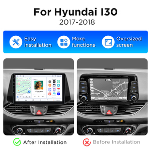 Radio de Coche Junsun 2 DIN Android con Bluetooth y Carplay para Hyundai I30 2017-2018, Reproductor Multimedia con Navegación GPS Inalámbrica - Product Image 2