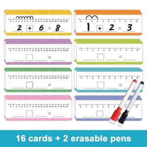 Cartes d'apprentissage des opérations mathématiques (addition et soustraction) de 0 à 20, aides pédagogiques, kit de manipulations mathématiques polyvalent - Product Image 5