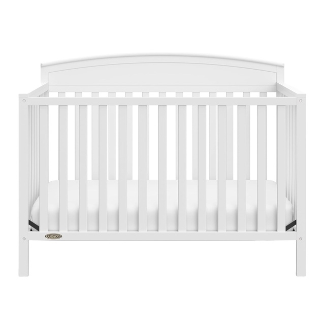 Children Archer Solid Panel 4-in-1 Convertible Baby Crib - Bianca White