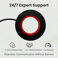 Source de lumière annulaire LED 24V haute luminosité, diamètre 50 mm °   Système d'inspection par caméra industrielle pour la vision artificielle