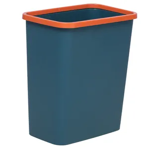 方形塑料垃圾箱带垃圾袋固定器厨房垃圾桶