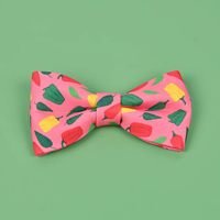 MIDEPET Cadeau de la Saint-Valentin et du Nouvel An, motif personnalisé, design luxueux, imprimé, collier pour chien, accessoires pour le cou, nœud papillon pour chien et chat