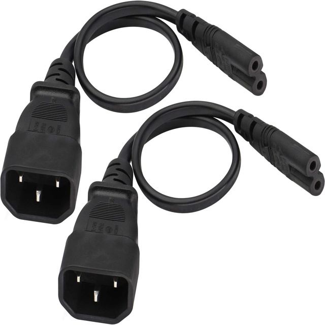 Exact IEC320 C14 Male to C7 Figure 8 Power Cord for PDU Supply
