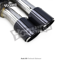 Échappement catback en acier inoxydable 304 pour AUDI A4/A5 B8/B9 2.0T 2016-2022 système de rebond d'échappement de soupape électronique haute performance