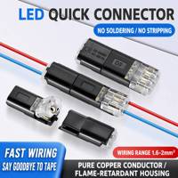 Connecteur de câble à connexion rapide FUSHDE série D 300V IP66 en nylon/PC pour éclairage LED