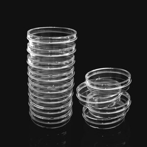 Cawan Petri plastik sekali pakai, 60mm steril dengan tutup makanan budaya sel bulat perawatan TC untuk pertumbuhan sel - Product Image 5