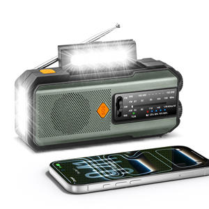Radio Solar de Manivela para Exteriores AM FM WB con Linterna LED, Banco de Energía, Alarma, para Supervivencia, Camping y Senderismo - Product Image 4