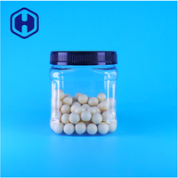 Bocaux de conservation alimentaire carrés en plastique transparent sans air, sans BPA, avec couvercle à vis pour aliments pour bébés, biscuits, noix