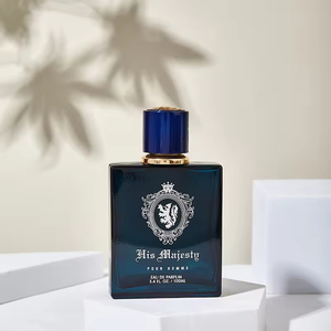 Custom Design Luxury square Transparent Premium Perfume Glass <b>Bottle</b> 50ml 100ml Crimp Black <b>Empty</b> Perfume <b>Bottle</b> with Gold Cap - Product Image 1