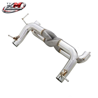 Système d'échappement sport en acier inoxydable 304 à tuyau droit KM Performance pour Ferrari 488 GTB Spider Pista 3.9T V8 imprimé en 3D