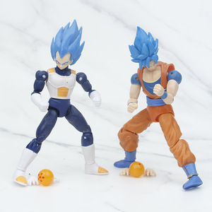 Figurines d'action d'anime japonais Dragonballs, <span class=keywords><strong>6</strong></span> pouces, jouets en PVC DBZ avec articulations mobiles, jouets <span class=keywords><strong>Super</strong></span> Saiyan avec accessoires détachables - Product Image 4