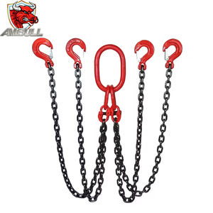 Ambull中国工場スチールリフティングチェーンスリング調整可能シングル1 2 3 4脚G80リフティングスリングチェーングラブフック付き - Product Image 6