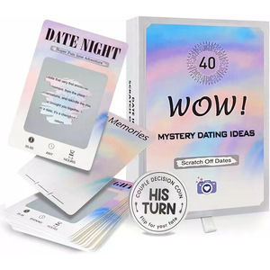 Cadeau personnalisé transfrontalier pour la Saint-Valentin pour les couples en rendez-vous, <span class=keywords><strong>carte</strong></span> en papier créative pour la nuit, amies, petit ami, femme, mari - Product Image 1