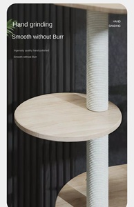 Tiragraffi per Gatti in Legno con Nido Integrato, Piattaforma di Salto, Capsula Spaziale, Albero per Gatti Multifunzione con Tapis Roulant Silenzioso - Product Image 6