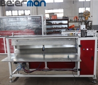 Label harga kait Supermarket plastik PVC dudukan Label mesin pembuat profil jalur produksi ekstruder sekrup tunggal