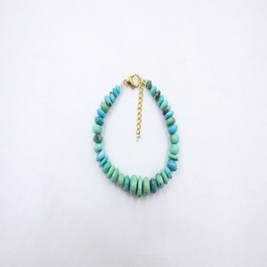 Bracelet perlé de style classique de qualité AAA+ réglable en turquoise d'Arizona pour la création de bijoux et les cadeaux féminins - Product Image 2