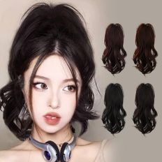 Extension per capelli umani Premium da donna con ala arricciata a coda alta - Product Image 1