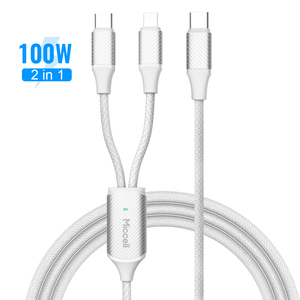 Cable de Datos Tipo-C Resistente con Material TPE 2 en 1, Cable de <span class=keywords><strong>Carga</strong></span> Rápida <span class=keywords><strong>y</strong></span> Transferencia de Datos como Cable USB para Teléfonos Móviles <span class=keywords><strong>y</strong></span> Tabletas - Product Image 1