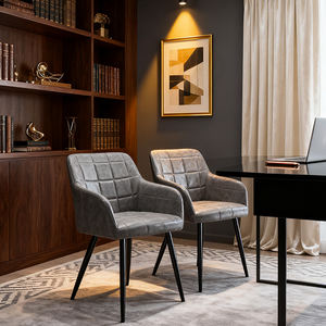 Chaises de salle à manger de style italien, rembourrage, fournitures hôtelières, style transitionnel, pour la salle à manger familiale - Product Image 2