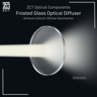 Diffuseur optique en verre dépoli pour capteurs d'imagerie à illumination laser et distribution uniforme de la lumière