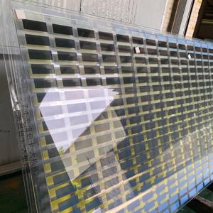 Panneau de verre artistique à transmission lumineuse réglable, impression numérique dégradée ultra-claire, pour façade mur-rideau - Product Image 1