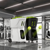 PUSUN PT-Smart Pro-2 mesin bola tenis profesional, peralatan latihan aplikasi cerdas portabel logam ABS 100 +
