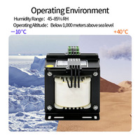 Transformateur de contrôle isolé monophasé à faible bruit JBK personnalisé, bobinages entièrement en cuivre pour machines-outils et équipements industriels