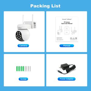 Cámara <span class=keywords><strong>SriHome</strong></span> SH052 Wifi 5MP Inalámbrica PTZ IP con IA, Seguimiento Automático, Alarma de Sonido y Luz, Visión Nocturna en Color Starlight - Product Image 4