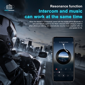 <span class=keywords><strong>EJEAS</strong></span> MS8 8 Riders ABS Forest Mesh Casco de Motocicleta con Intercomunicador Bluetooth Para Motocicleta - Product Image 5