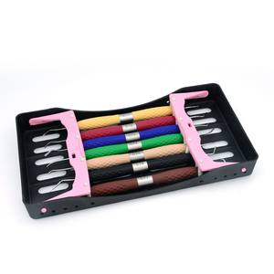 7pcs Set Silicone Poignée Composite Dent Remplissages Dentaire Composite Remplissage Instruments - Product Image 1