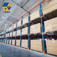 Système de rayonnage personnalisé pour navette de palettes Rayonnage pour navettes de grande capacité Rayonnage pour navettes radio Étagères de stockage en entrepôt