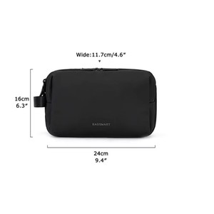 Borsa da viaggio impermeabile da donna con separazione a umido a secco grande capacità per il trucco da donna leggera cosmetica - Product Image 6