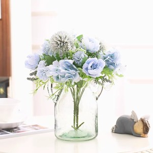 Yasunobu – Bouquet de pivoines artificielles en soie, arrangement floral décoratif pour la maison, le salon, accessoires de photographie de mariage - Product Image 2