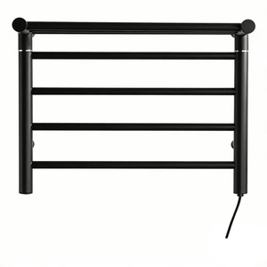 Sèche-serviettes mural chauffant en acier inoxydable blanc avec fibre de carbone, étanche IPX6, 45W, prise européenne, pour salle de sport - Product Image 4