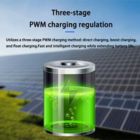 Contrôleur de charge solaire PWM 10A/20A/30A 12V/24V automatique avec écran LCD et double port USB pour régulateur de batterie de lampadaire solaire photovoltaïque hors réseau